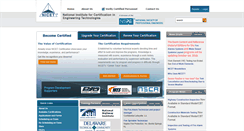 Desktop Screenshot of nicet.org