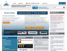 Tablet Screenshot of nicet.org